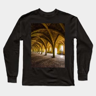 The Vaulted Cellarium, Fountains Abbey Long Sleeve T-Shirt